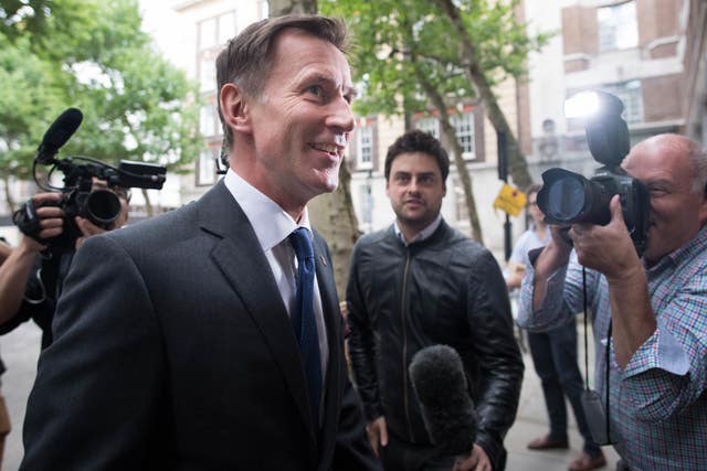 Jeremy Hunt arrives for the Conservative Councillors’ Association Group Leaders’ Day at Local Government House in London
