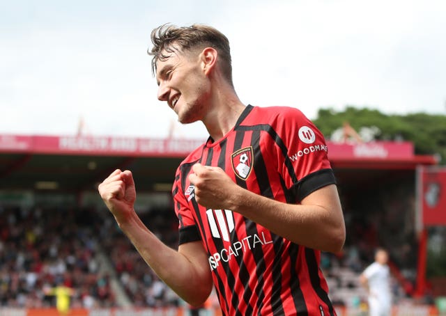 David Brooks celebrates for Bournemouth