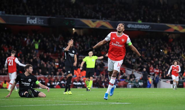 Arsenal went ahead through Pierre-Emerick Aubameyang's strike