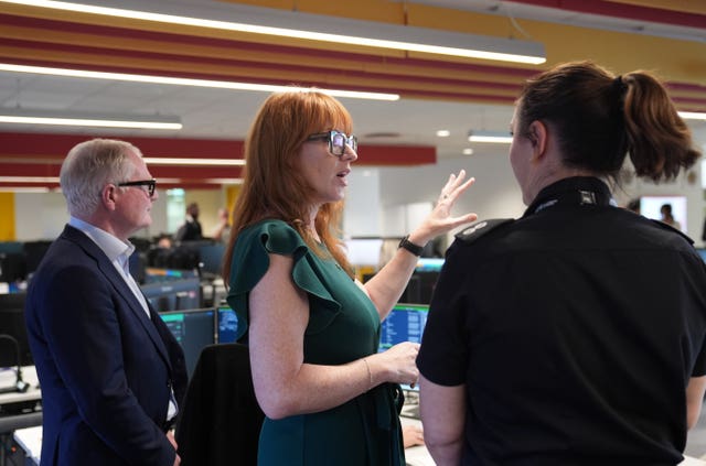 Angela Rayner at West Midlands Fire and Rescue Service HQ in Birmingham