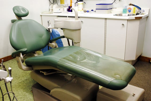 A dentist’s chair