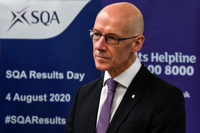 Exam results in Scotland