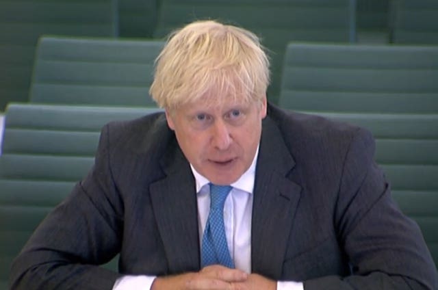 Boris Johnson gives evidence to the Commons Liaison Committee