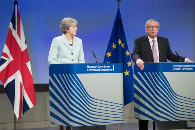 Theresa May and Jean-Claude Juncker