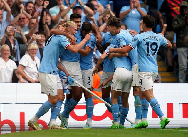 Manchester City celebrate
