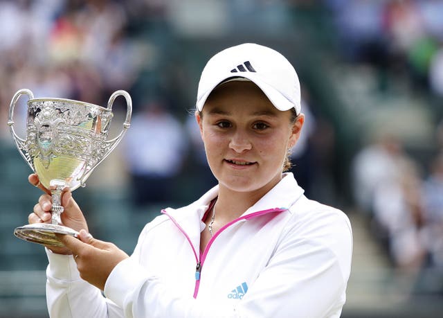 Ashleigh Barty won a junior Wimbledon title seven years ago