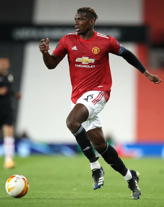 Paul Pogba was replaced at half-time