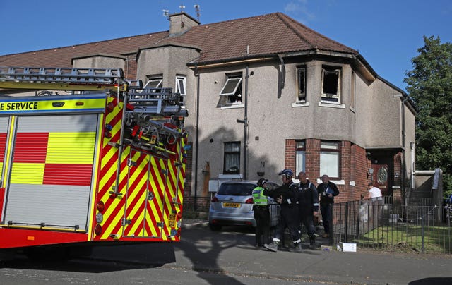 Paisley flat fire