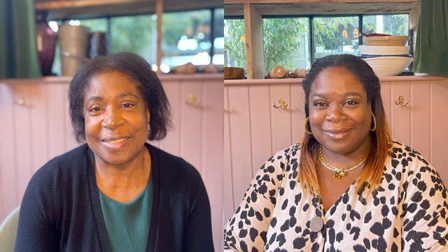 Catherine Ross, left, and her daughter Lynda-Louise Burrell