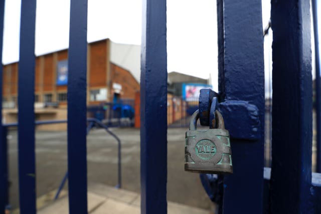 The gates are locked at Elland Road