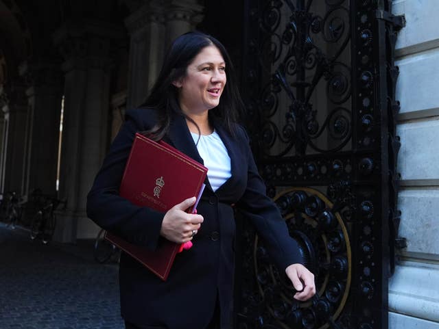 Culture Secretary Lisa Nandy arrives for a Cabinet meeting in Downing Street, London