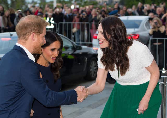 Harry, Meghan and Jacinda Ardern