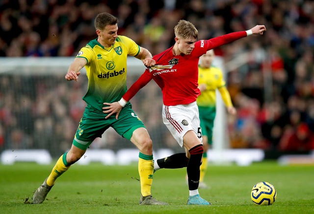 Christoph Zimmermann believes Norwich were chasing shadows at Old Trafford