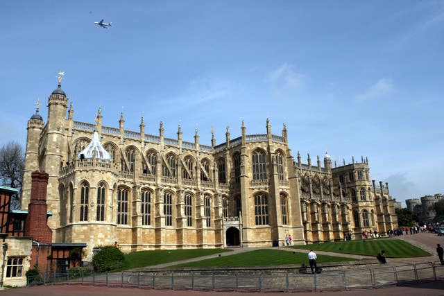 St George’s Chapel at Windsor Castle where Harry and Meghan will wed (PA)
