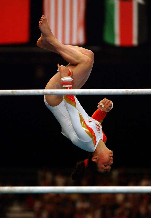 Beth Tweddle won her first gold medal at the Commonwealth Games in Manchester in 2002