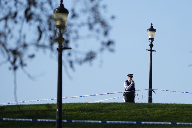 The scene at Primrose Hill
