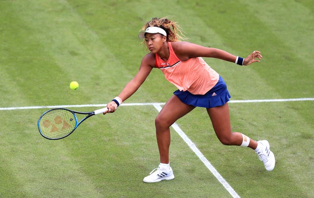 Naomi Osaka was unable to complete her second-round match in Birmingham