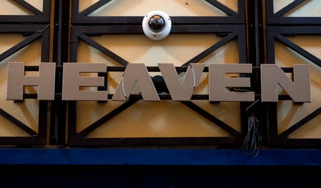 Heaven nightclub sign