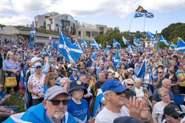 Scottish independence rally