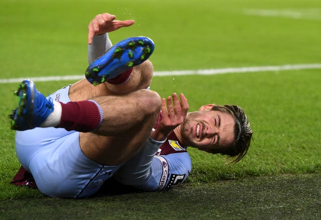 Jack Grealish in action for Aston Villa