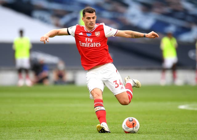 Granit Xhaka has been key to Arteta's plans in recent weeks. 