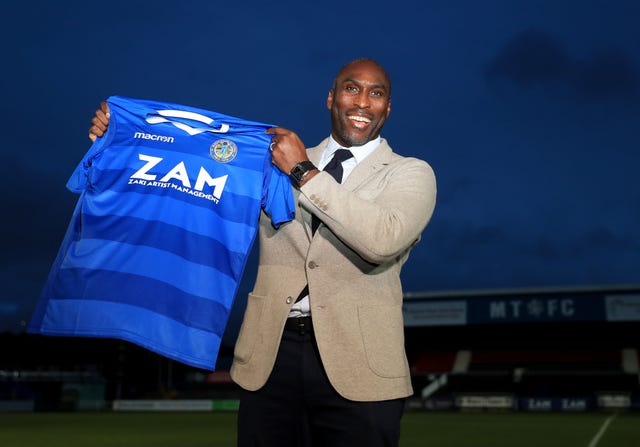 Sol Campbell has made an impressive start to his managerial career at Macclesfield (Simon Cooper/PA).