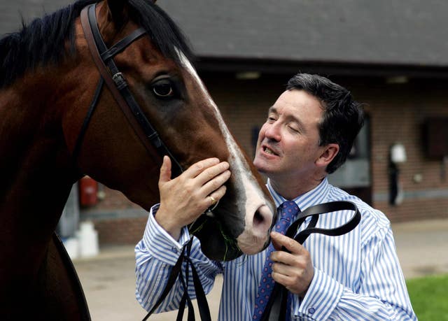 Marcus Tregoning with Sir Percy