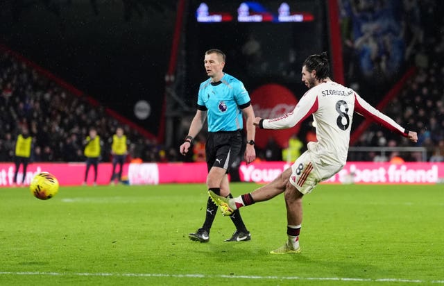 Dominik Szoboszlai scores for Liverpool