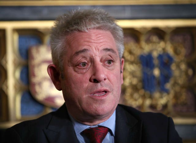 Commons Speaker John Bercow (Yui Mok/PA)