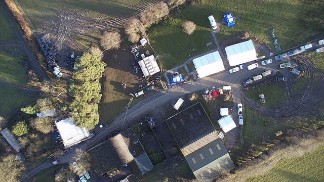 House fire in Powys