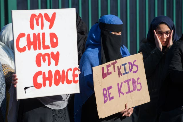 School protest