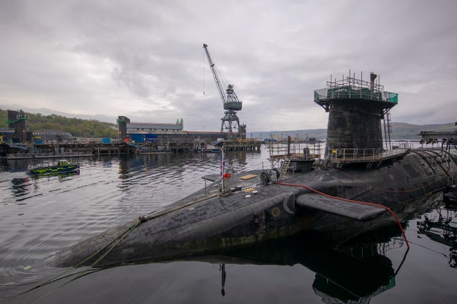 HMS Vigilant carries the UK’s Trident nuclear deterrent (James Glossop/The Times)