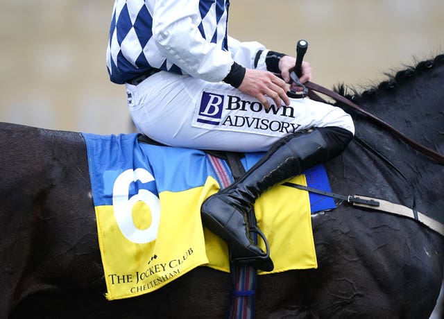 Ukrainian colours on Stattler prior to the start