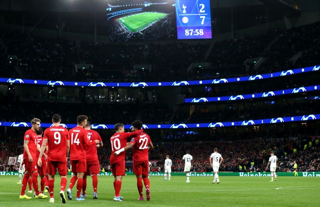 Tottenham Hotspur v Bayern Munich – UEFA Champions League – Group B – Tottenham Hotspur Stadium