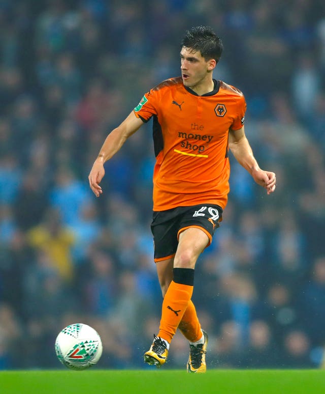 Ruben Vinagre during the Carabao Cup clash at Manchester City
