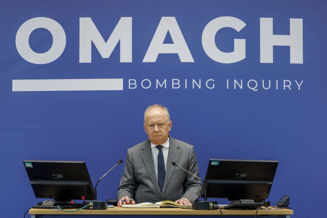 Chairman of the Omagh Bombing Inquiry Lord Turnbull