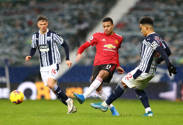 Mason Greenwood played in Sunday's 1-1 draw at West Brom