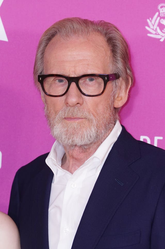 Bill Nighy poses for photographers at the BFI London Film Festival