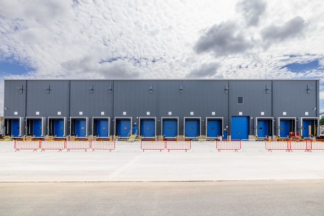 Photo issued by Portsmouth International Port of docking bays at the new border control post built to handle inspections on animal products and plant and forest products coming from the European Union