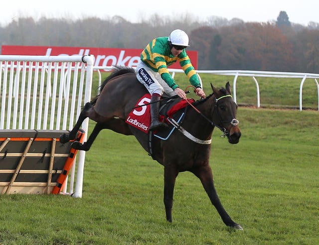 Aidan Coleman and Epatante on their way to victory at Newbury last season