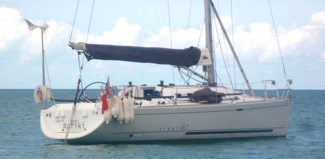The Cheeki Rafiki, which capsized in the mid-Atlantic (Royal Yachting Association/PA)