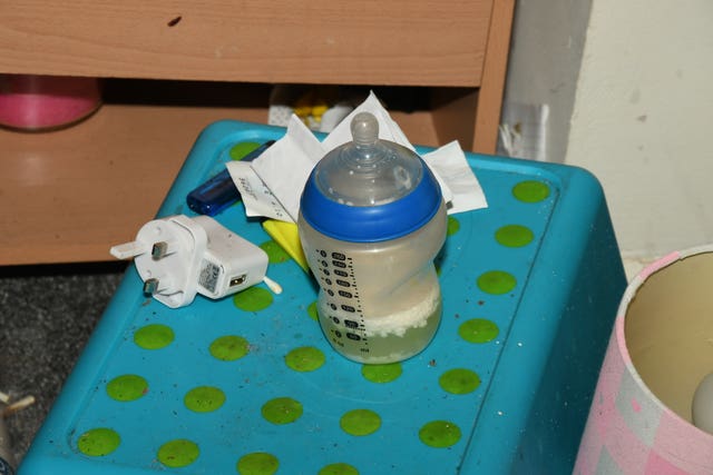 The house was found to have a strong smell of cannabis by emergency services (Derbyshire Police/PA)