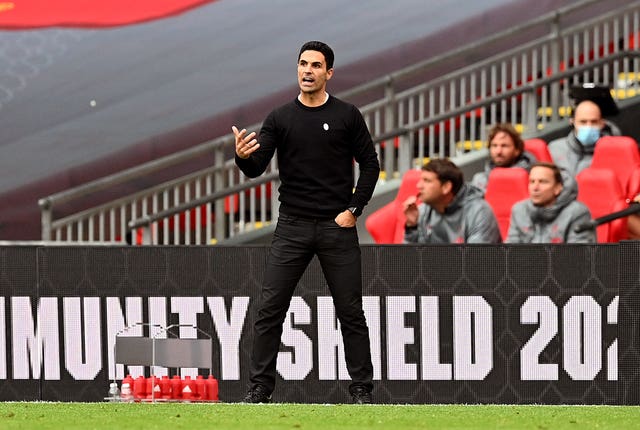 Arsenal manager Mikel Arteta saw his team battle to another Wembley triumph