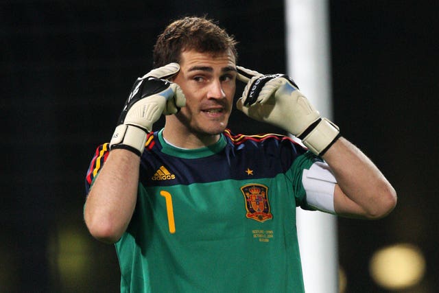 Iker Casillas won 167 caps for Spain