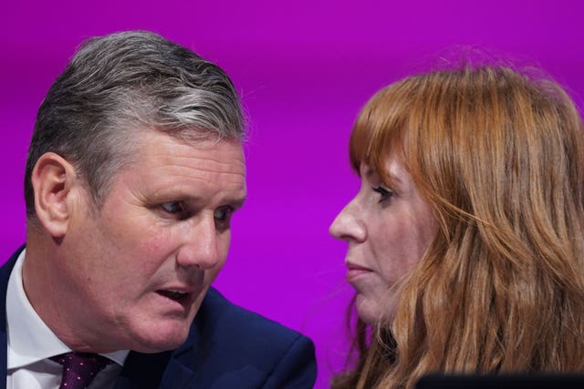 Labour Party leader Sir Keir Starmer and deputy leader Angela Rayner