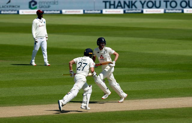Rory Burns, left, and Dom Sibley made a positive start