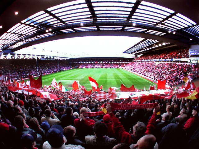 Anfield was packed to the rafters for the second leg of the UEFA Cup semi-final against Barcelona