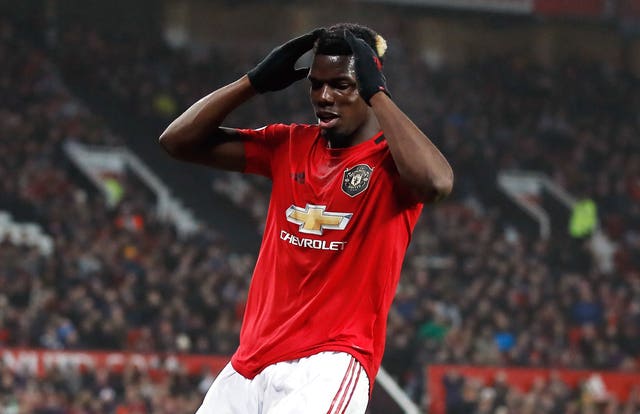 Paul Pogba was introduced at half-time