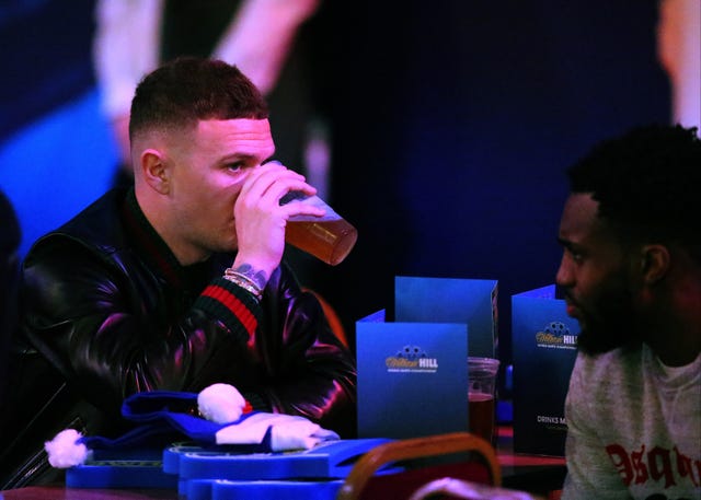 Kieran Trippier and Danny Rose were enjoying themselves at Ally Pally