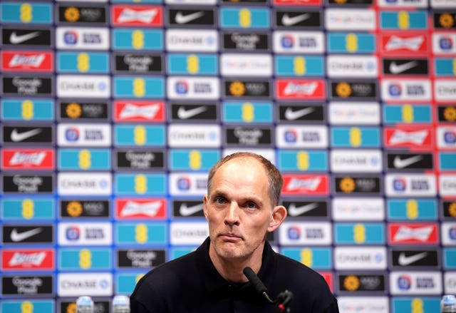 Thomas Tuchel at a press conference